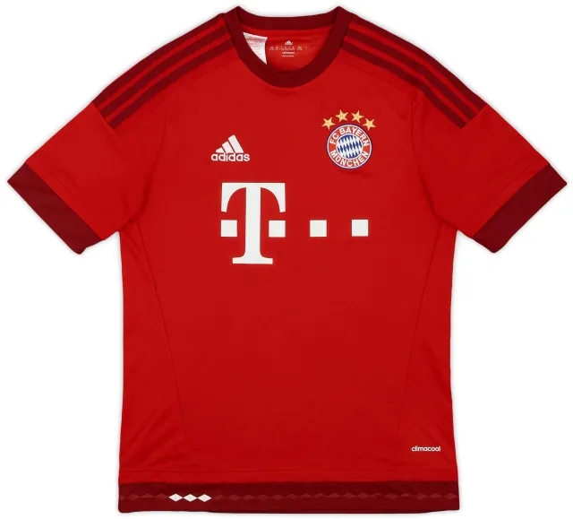 adidas 2015-16 Bayern Munich Home Shirt - 9/10 - (XL.Boys)