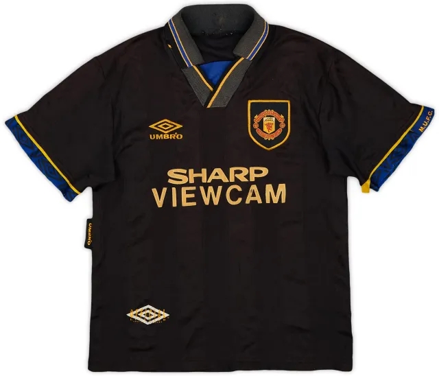 Umbro 1993-95 Manchester United Away Shirt - 7/10 - (M.Boys)