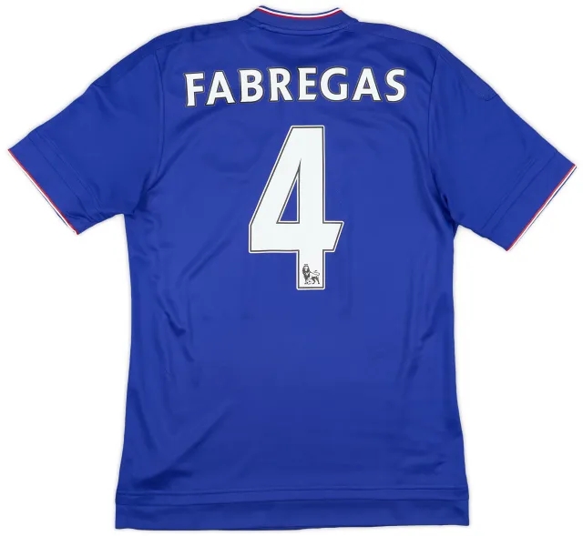 adidas 2015-16 Chelsea Home Shirt Fabregas #4 - 6/10 - (S)