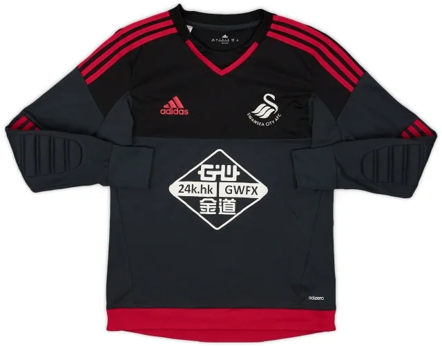 adidas 2015-16 Swansea GK Shirt - 9/10 - (L.Boys)