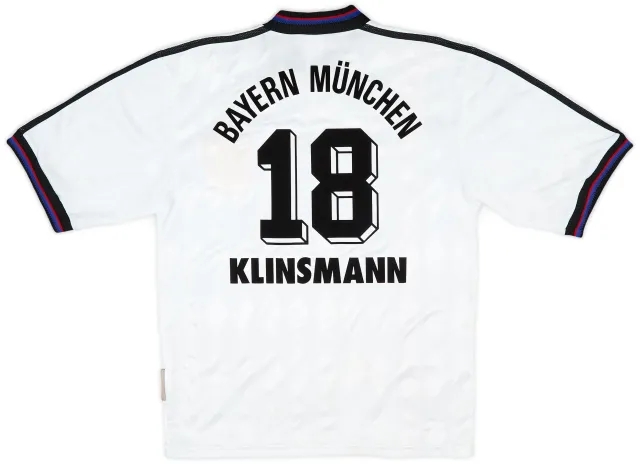 adidas 1996-98 Bayern Munich Away Shirt Klinsmann #18 - 5/10 - (S)