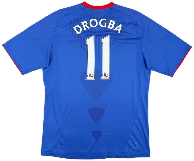 adidas 2010-11 Chelsea Home Shirt Drogba #11 - 5/10 - (L)