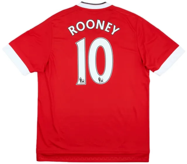 adidas 2015-16 Manchester United Home Shirt Rooney #10 (L)
