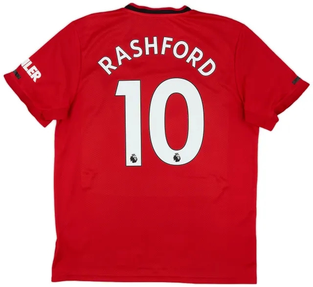 adidas 2019-20 Manchester United Home Shirt Rashford #10 - 7/10 - (L)