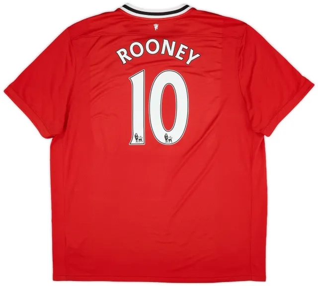Nike 2011-12 Manchester United Home Shirt Rooney #10 - 7/10 - (3XL)