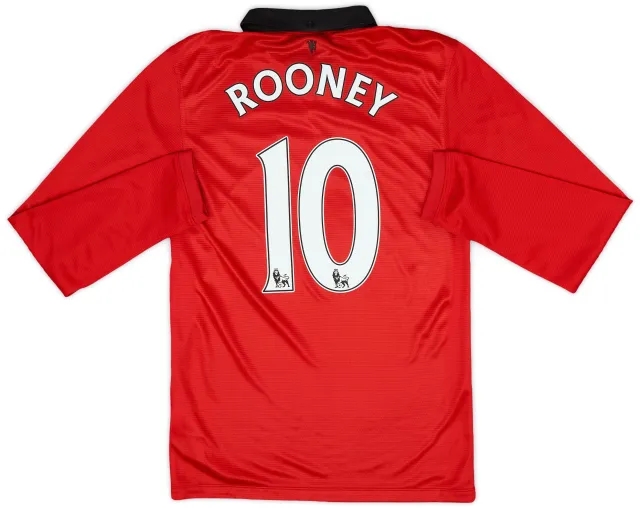 Nike 2013-14 Manchester United Home L/S Shirt Rooney #10 - 9/10 - (S)