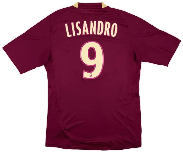 adidas 2010-11 Lyon Away Shirt Lisandro #9 - 8/10 - (M)