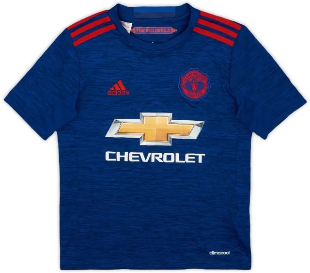 adidas 2016-17 Manchester United Away Shirt - 9/10 - (S.Boys)
