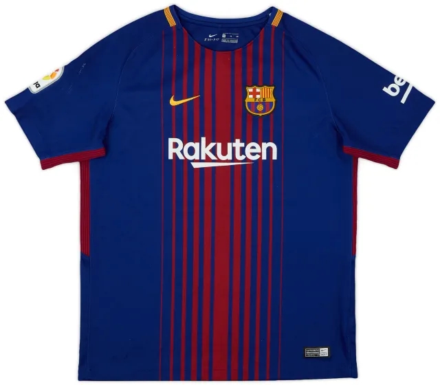Nike 2017-18 Barcelona Home Shirt - 6/10 - (XL.Boys)