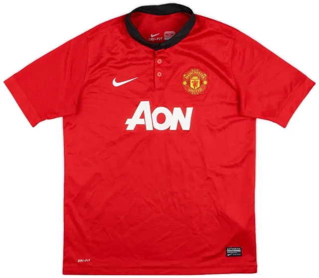 Nike 2013-14 Manchester United Home Shirt - 9/10 - (XL.Boys)