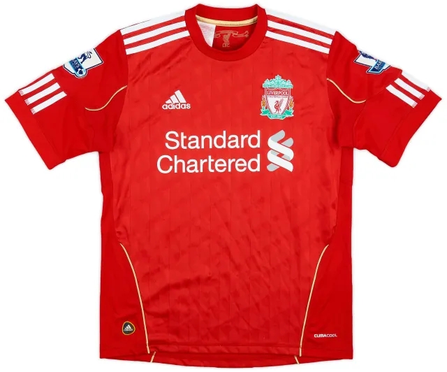 adidas 2010-12 Liverpool Home Shirt - 8/10 - (L.Boys)