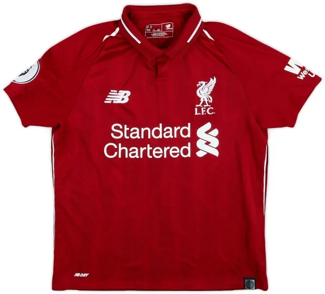 NewBalance 2018-19 Liverpool Home Shirt - 9/10 - (M.Boys)