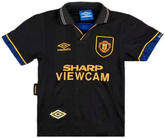 Umbro 1993-95 Manchester United Away Shirt - 8/10 - (S.Boys)