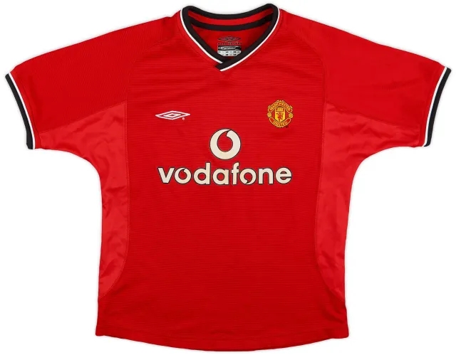 Umbro 2000-02 Manchester United Home Shirt - 8/10 - (S.Boys)