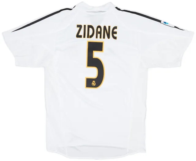 adidas 2004-05 Real Madrid Home Shirt Zidane #5 (S)