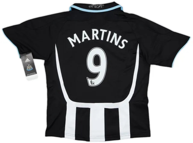adidas 2007-09 Newcastle Home Shirt Martins #9 (S.Boys)