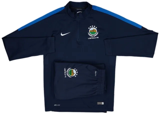 2015-16 Linfield Nike Tracksuit - 8/10 - (S)