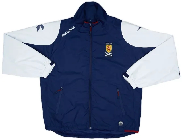 2005-06 Scotland Diadora Rain Jacket - 7/10 - (L)