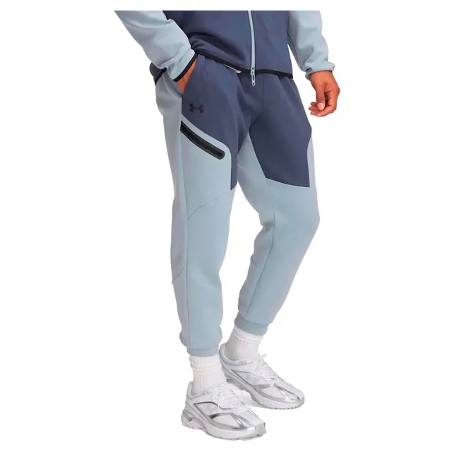 Men's  Under Armour  Unstoppable Fleece Joggers Downpour Gray / Harbor Blue / Black 3XL