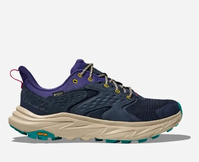 Hoka One One HOKA Men's Anacapa 2 Low GORE-TEX Hiking Shoes in Varsity Navy/Mountain Iris