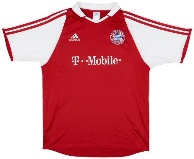 adidas 2003-04 Bayern Munich Home Shirt - 5/10 - (XL.Boys)