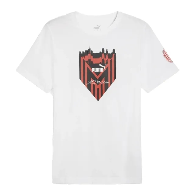 Puma - AC Milan White Ftblicons T-Shirt Official 2023 / 24