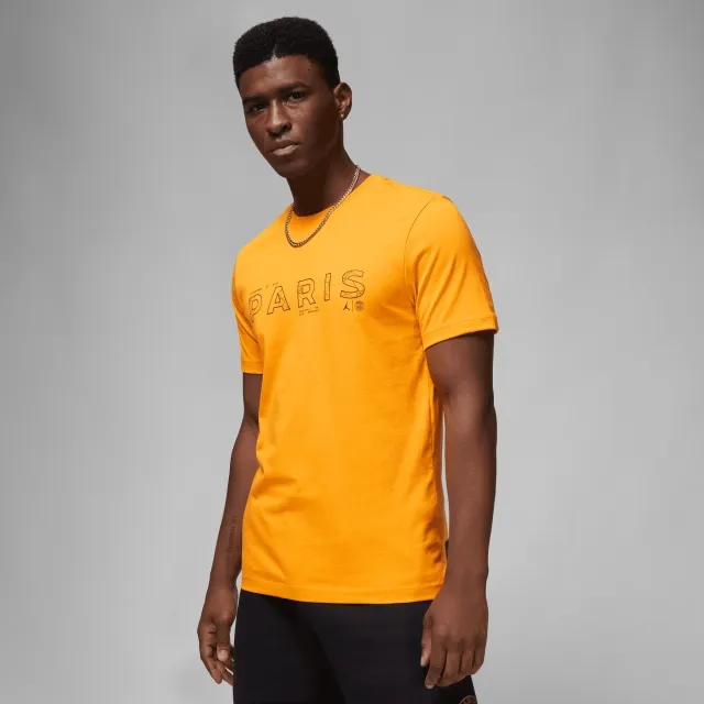 Nike Paris Saint-Germain x Jordan Short Sleeve Top - Yellow