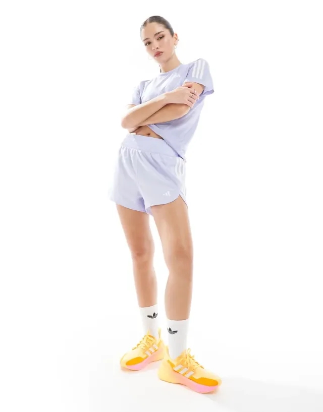 Adidas Pacer Training 3 Stripes Woven High Rise 5 Shorts