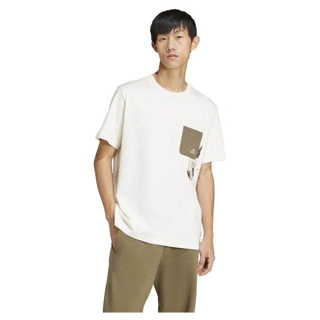 adidas    men's T shirt in White