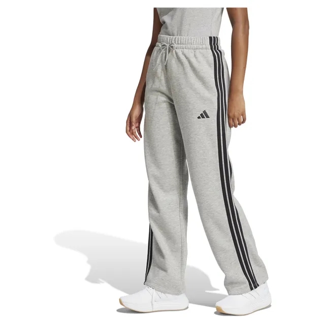 Adidas Essentials 3 Stripes Open Hem Fleece Joggers
