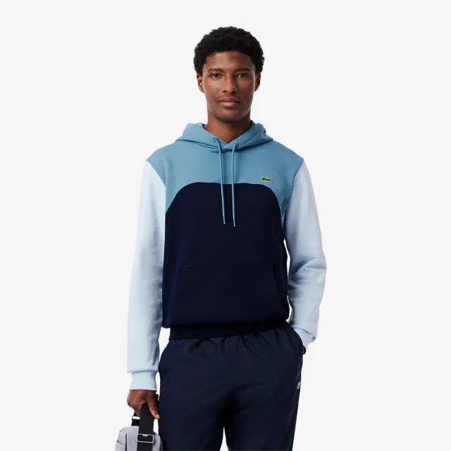 Lacoste Classic Fit Colour-Block Sweatshirt - Navy Blue / Blue / Light Blue