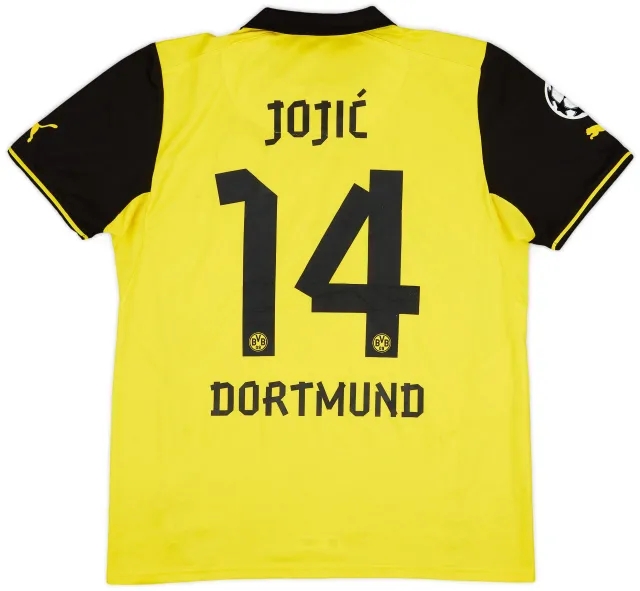 Puma 2013-14 Borussia Dortmund Home Shirt Jojic #14 - 8/10 - (L)