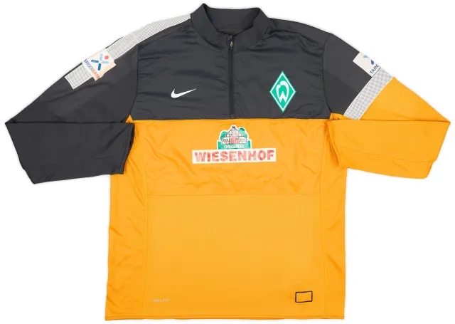 2012-13 Werder Bremen Nike Player Issue 1/4 Zip Drill Top - 8/10 - (XL)