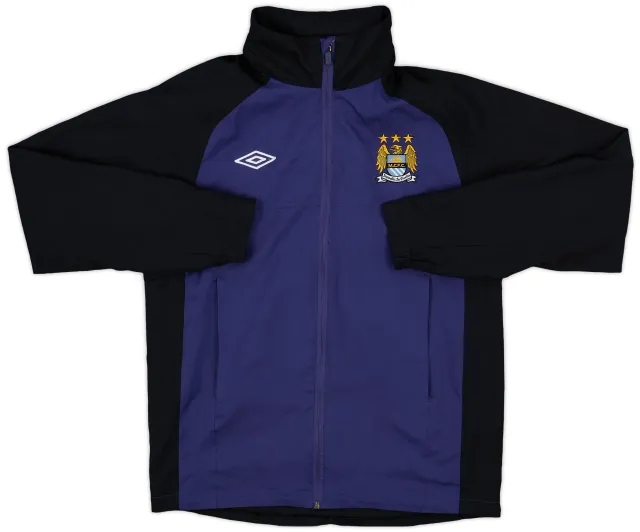 2012-13 Manchester City Umbro Hooded Rain Jacket - 8/10 - (S)