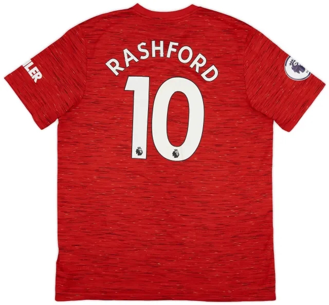 adidas 2020-21 Manchester United Home Shirt Rashford #10 - 6/10 - (XL)