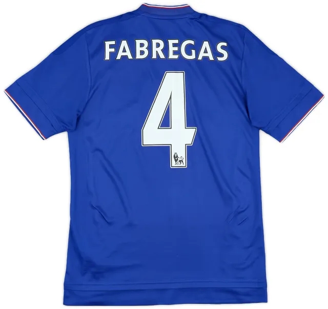 adidas 2015-16 Chelsea Home Shirt Fabregas #4 - 7/10 - (S)