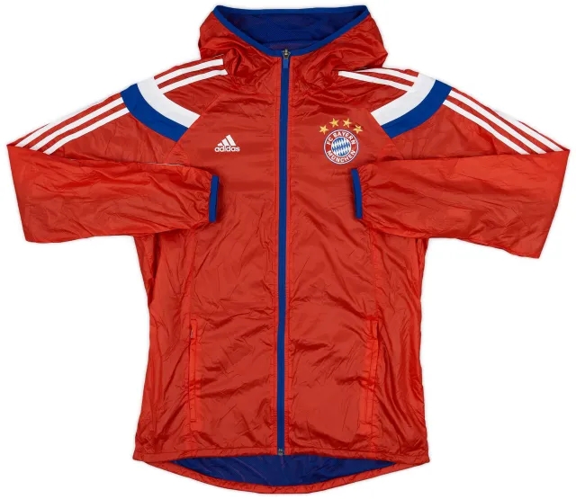 2014-15 Bayern Munich adidas Hooded Rain Jacket - 9/10 - (M)