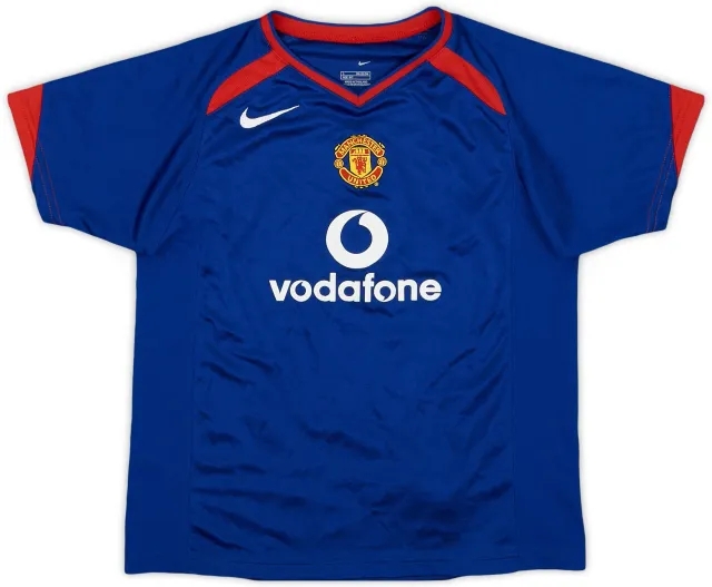 Nike 2005-06 Manchester United Away Shirt - 8/10 - (6-7 Years)