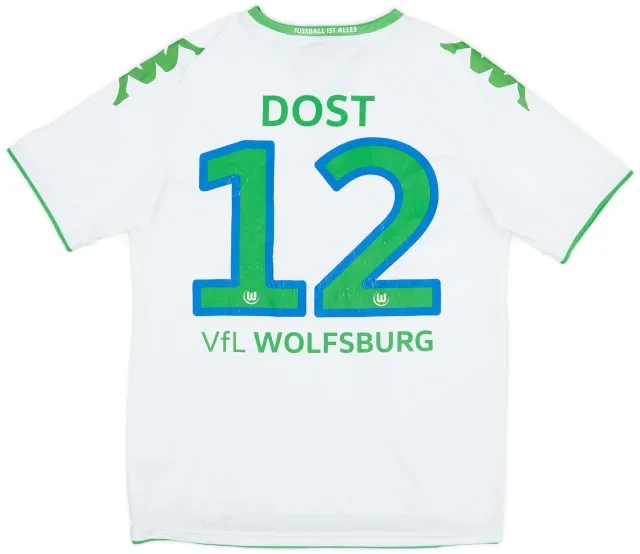 Kappa 2015-16 Wolfsburg Home Shirt Dost #12 - 7/10 - (M)