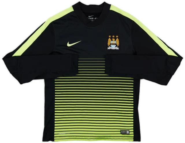 2014-15 Manchester City Nike Therma-Fit Sweat Top - 9/10 - (M)