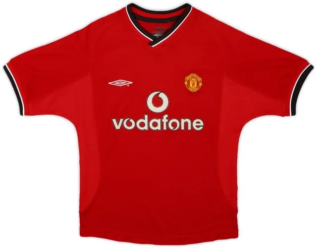 Umbro 2000-02 Manchester United Home Shirt - 8/10 - (S.Boys)