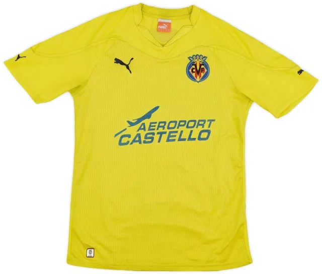 Puma 2010-11 Villarreal Home Shirt - 7/10 - (S)