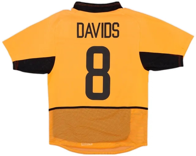 Nike 2002-04 Netherlands Authentic Home Shirt Davids #8 - 7/10 - (S)