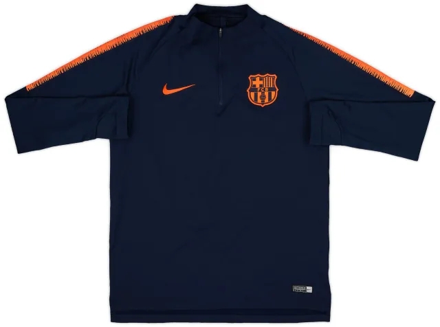 2018-19 Barcelona Nike 1/4 Zip Drill Top - 9/10 - (M)
