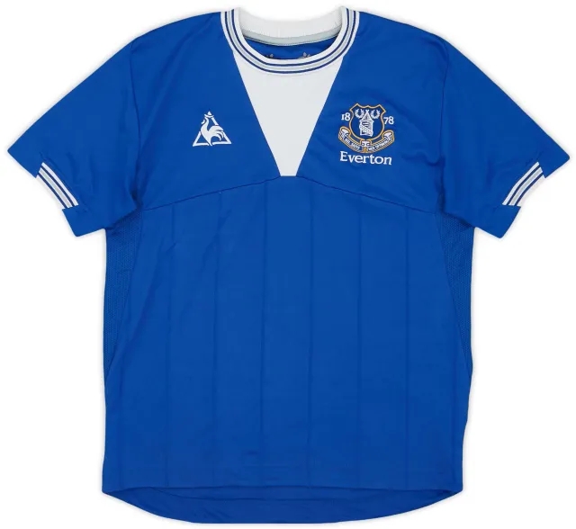 LeCoqSportif 2009-10 Everton Home Shirt - 8/10 - (L.Boys)