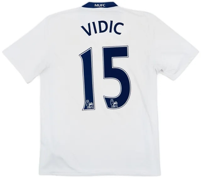 Nike 2008-10 Manchester United Away Shirt Vidic #15 - 6/10 - (S)