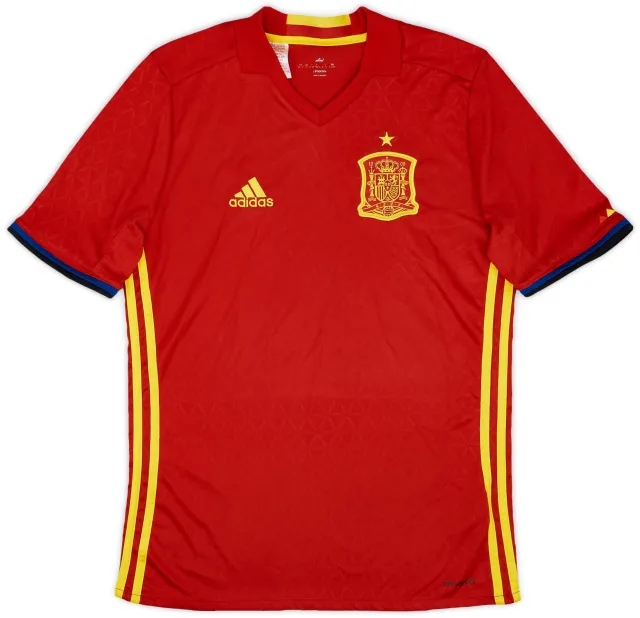 adidas 2016-17 Spain Home Shirt - 8/10 - (XL.Boys)