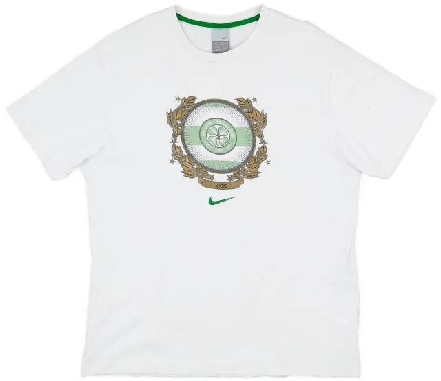 2007-08 Celtic Nike Cotton Tee - 7/10 - (L)