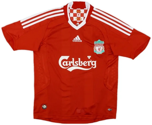 adidas 2008-10 Liverpool Home Shirt - 7/10 - (L.Boys)