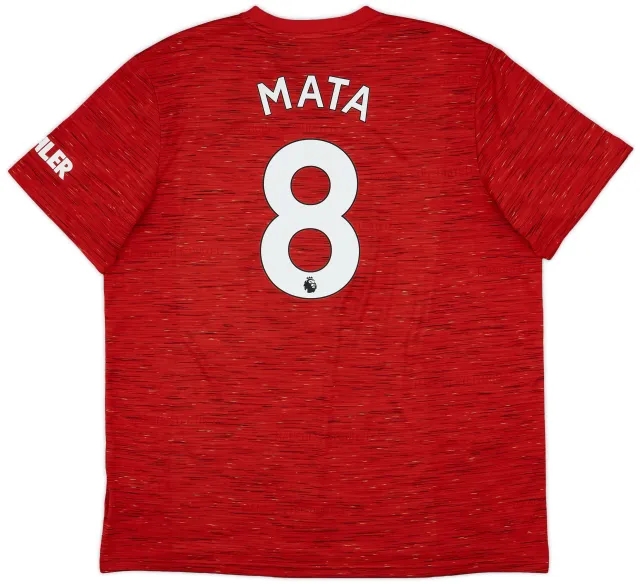 adidas 2020-21 Manchester United Home Shirt Mata #8 - 8/10 - (XXL)